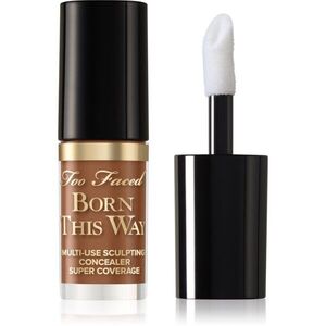 Too Faced Born This Way Super Coverage Multi-Use Concealer Travel Size tartós korrektor a teljes fedésre árnyalat Chestnut 2 ml kép