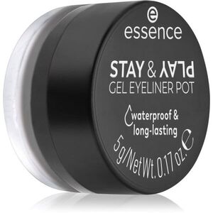 essence STAY & PLAY szemhéjtus árnyalat 01 Black 5 g kép