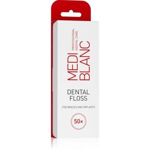 MEDIBLANC Dental Floss For Braces fogselyem fogszabályzó és implantátumok tisztításához 50 db kép