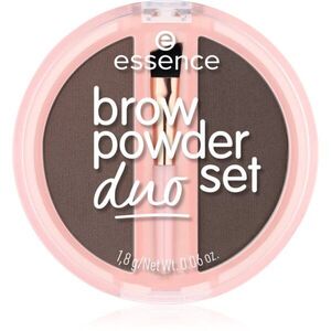 essence Brow Powder Duo szett a szemöldökre árnyalat 03 Dark 1.8 g kép