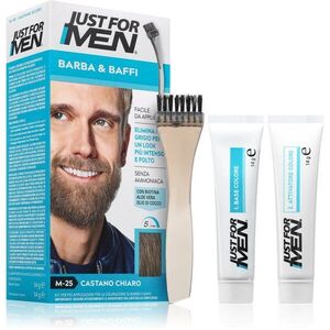Just for Men Men Moustache & Beard szakállfesték ősz szőrszálak elfedésére árnyalat M-25 Light Grey 1 db kép