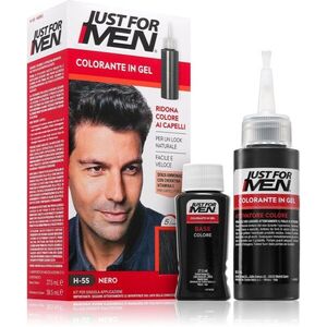 Just for Men Color Kit színező hajfesték uraknak árnyalat H-55 Real Black 1 db kép