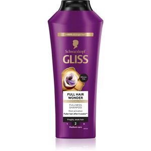 Schwarzkopf Gliss Full Hair Wonder regeneráló sampon meggyengült hajra 400 ml kép