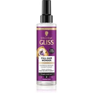 Schwarzkopf Gliss Full Hair Wonder leöblítést nem igénylő regeneráló kondicionáló meggyengült hajra 200 ml kép
