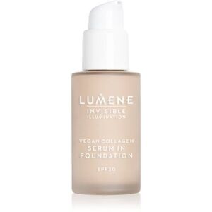 Lumene Invisible Illumination Vegan Collagen Serum in Foundation könnyű alapozó tápláló hatással SPF 30 0.5 30 ml kép