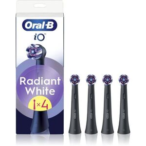 Oral-B iO Radiant White csere fejek a fogkeféhez fehérítő rostokkal Black 4 db kép