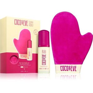 Coco & Eve Sunny Honey Ultimate Glow Travel Kit önbarnító hab kesztyűvel utazási csomag Medium 60 ml kép