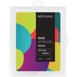 NEONAIL Duo Acrylgel Forms sablonok körmökre típus 05 Oval Square 120 db kép