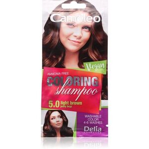 Delia Cosmetics Cameleo Coloring Shampoo tonizáló sampon hajra árnyalat 5.0 Light Brown 40 ml kép
