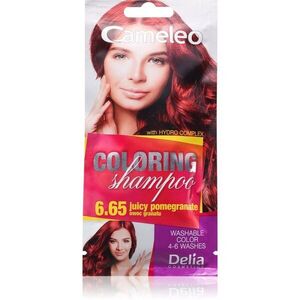 Delia Cosmetics Cameleo Coloring Shampoo tonizáló sampon hajra árnyalat 6.65 Juicy Pomegranate 40 ml kép