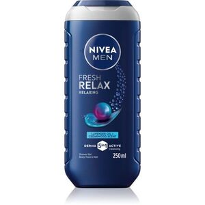 NIVEA MEN Fresh Relax relaxáló tusfürdő gél uraknak 250 ml kép