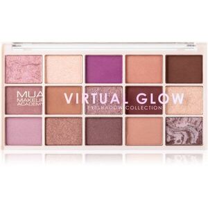 MUA Makeup Academy Eyeshadow Collection 15 Shade Palette szemhéjfesték paletta árnyalat Virtual Glow 12 g kép