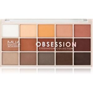MUA Makeup Academy Eyeshadow Collection 15 Shade Palette szemhéjfesték paletta árnyalat Obsession 12 g kép
