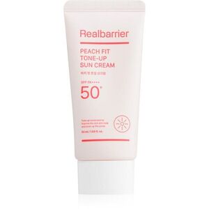 Real Barrier Peach Fit Tone-Up Sun Cream védő tonizáló krém arcra SPF 50+ 50 ml kép