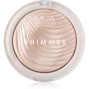 MUA Makeup Academy Shimmer kompakt púderes élénkítő arcra árnyalat Oyster Silk 8 g kép