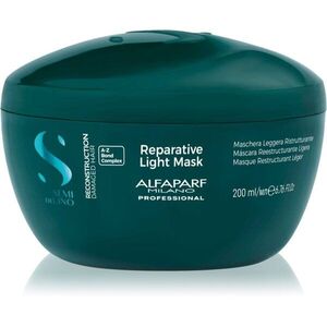 Alfaparf Milano Semi di Lino Reconstruction Reparative Light Mask regeneráló maszk a károsult hajra gyenge hajra 200 ml kép