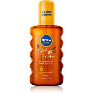 NIVEA SUN Tropical Bronze napozó olaj spray -ben SPF 6 200 ml kép