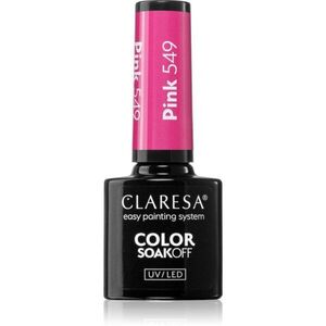 Claresa SoakOff UV/LED Color Balloon Journey géles körömlakk árnyalat Pink 549 5 g kép