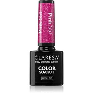 Claresa SoakOff UV/LED Color Balloon Journey géles körömlakk árnyalat Pink 551 5 g kép