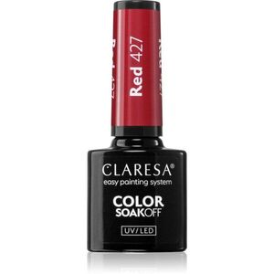 Claresa SoakOff UV/LED Color Fun Fair géles körömlakk árnyalat Red 427 5 g kép
