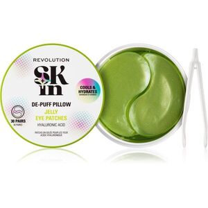 Revolution Skincare Skindividual Happy Hydrate De-Puff Hyaluronic Acid Jelly Eye Patches hidratáló gél párnácskák a szem köré 30 db kép