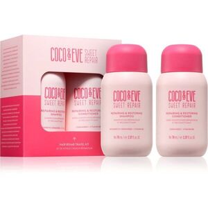 Coco & Eve Sweet Repair Hair Rehab Travel Kit utazási készlet a sérült és festett hajra 2x70 ml kép