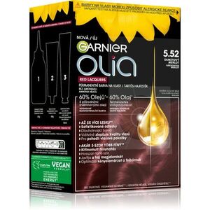 Garnier Olia Big Kit tartós hajfesték árnyalat 5.52 Glassy Merlot 1 db kép