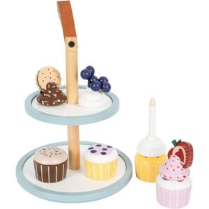 Small foot Tasty Cupcake Display Tray játékkészlet fából készült 3 y+ 13 db kép