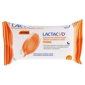 Lactacyd Femina papírtörlők az intim higiéniához 15 db kép