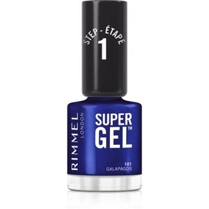 Rimmel Super Gel géles körömlakk UV/LED lámpa használata nélkül árnyalat 101 Galapagos 12 ml kép