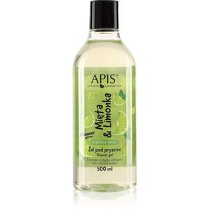 Apis Natural Cosmetics Energy Shot Mint & Lime energizáló tusfürdő gél 500 ml kép
