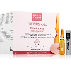 MartiDerm The Originals Formula Nº10 HD Color Touch hidratáló arcszérum C vitamin SPF 30 30x2 ml kép