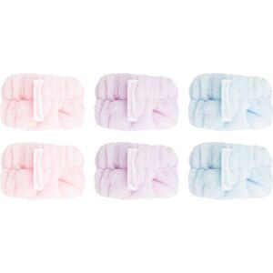 Brushworks Pastel Microfibre Wrist Wash Bands a víz arcmosás közbeni lefolyását megelőző karkötő 6 db kép