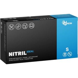 Espeon Nitril Ideal3 Blue púdermentes nitrilkesztyű méret S 100 db kép