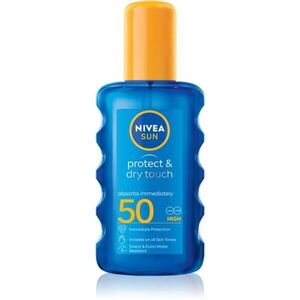 NIVEA SUN Protect & Dry Touch láthatatlan napozó spray SPF 50 200 ml kép