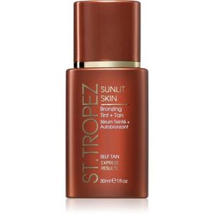 St.Tropez Sunlit Skin Bronzing Tint + Tan színezett önbarnító krém az arcra 1 db kép