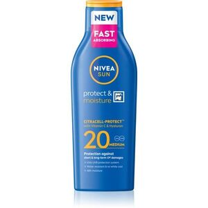 NIVEA SUN Protect & Moisture napozótej SPF 20 200 ml kép