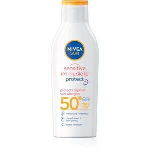 NIVEA SUN Sensitive Immediate naptej érzékeny bőrre SPF 50+ 200 ml kép
