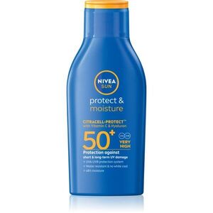 NIVEA SUN Protect & Moisture hidratáló napozótej SPF 50+ 100 ml kép