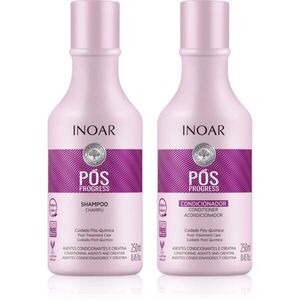 INOAR Pos Progress szett hajra keratinos hajegyenesítés és nanoplasztika 2x250 ml kép