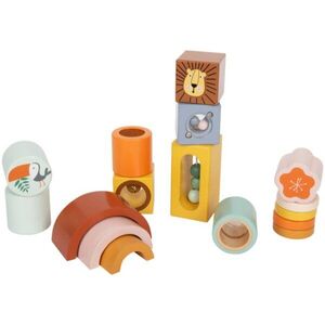 Small foot Safari fakocka gyermekeknek 12 m+ 12 db kép