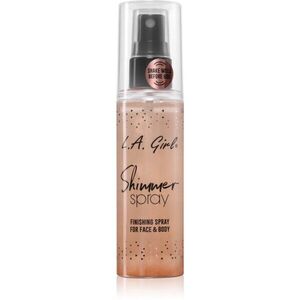 L.A. Girl Cosmetics Shimmer Spray sminkfixáló spray arcra és testre árnyalat Rose Gold 80 ml kép