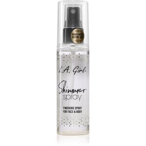 L.A. Girl Cosmetics Shimmer Spray sminkfixáló spray arcra és testre árnyalat Gold 80 ml kép