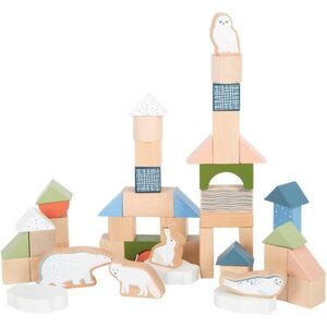 Small foot Wooden Building Blocks Dino fakocka fából készült 12 m+ 20 db kép