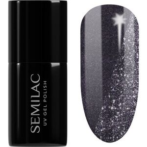 Semilac UV Hybrid Day and Night gél körömlakk UV / LED-es lámpákhoz árnyalat 399 Dark & Spark 7 ml kép