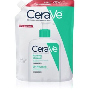 CeraVe Cleansers Foaming Cleanser tisztító habzó gél normál és zsíros bőrre 473 ml kép