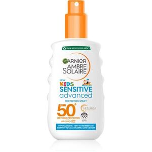 Garnier Ambre Solaire Advanced Sensitive Kids Naptej spray formában SPF 50+ 150 ml kép