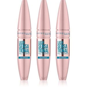MAYBELLINE NEW YORK Lash Sensational vízálló göndörítő és nagyobbító szempillaspirál árnyalat Black kép