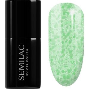 Semilac UV Hybrid Crushed_ICE gél körömlakk UV / LED-es lámpákhoz árnyalat 494 Frozen Pistachios 7 ml kép