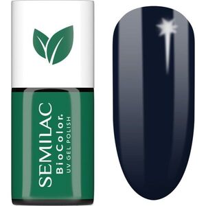 Semilac UV Hybrid BioColor gél körömlakk UV / LED-es lámpákhoz árnyalat 725 Dark Berry 7 ml kép